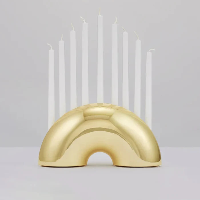 NOSH MENORAH IN BRASS