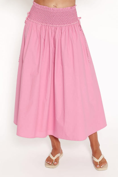 BOTTOMS Orielle Maxi Skirt - Pink