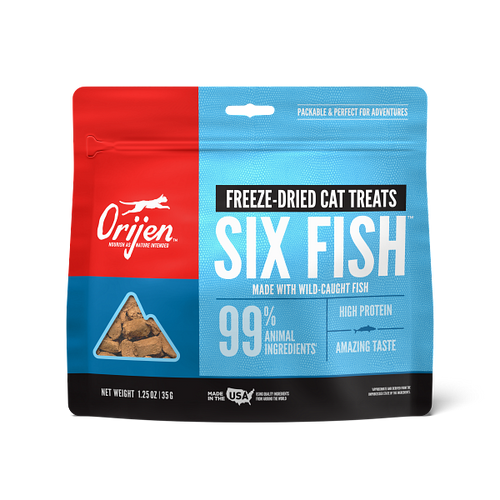 Orijen Freeze-Dried 6 Fish Cat Treat 1.25oz - Paw Naturals