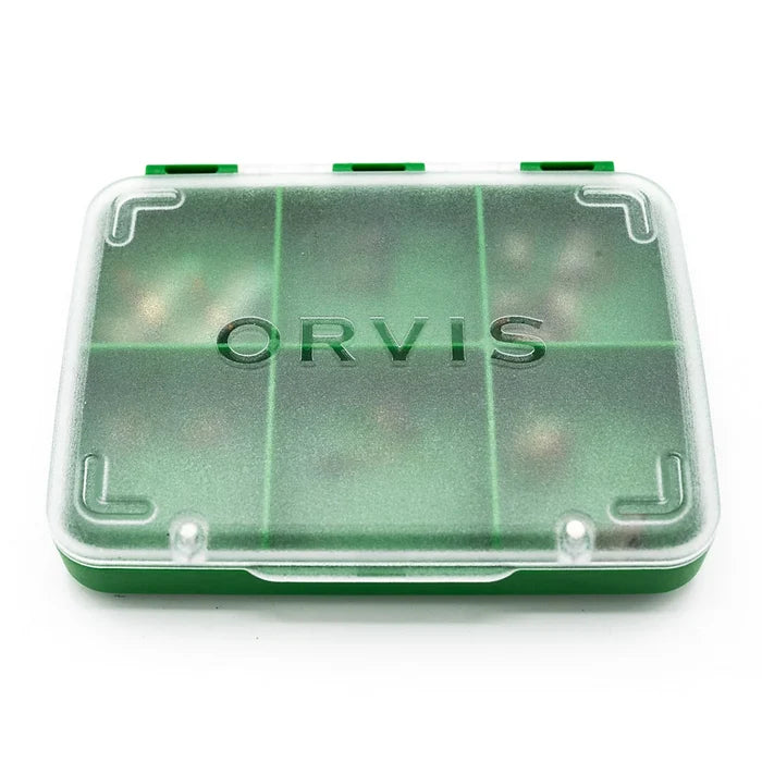 ORVIS 6 COMPARTMENT FLY BOX GREEN