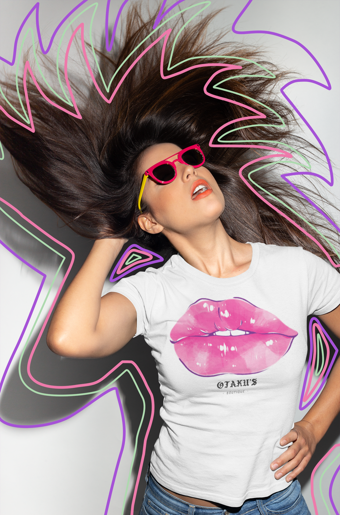 Otaku's Boutique "Hot Pink Lips" Logo - Women's Favorite Tee