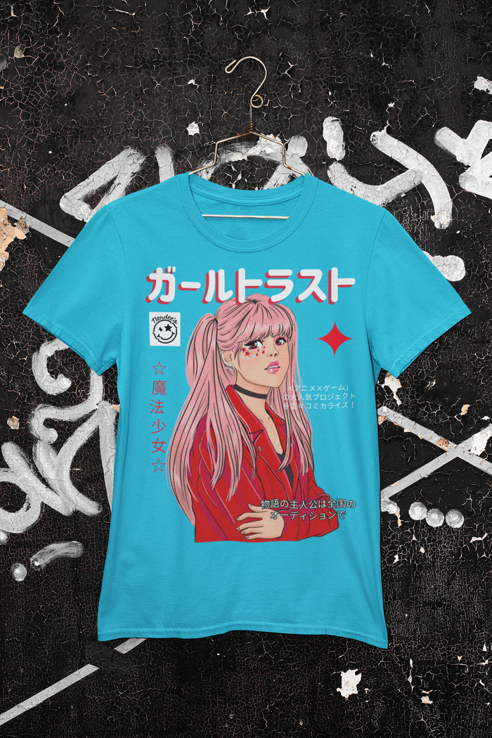 Otaku's Boutique (Nerdee's) "Pop Star" (Design 01) - Men's Lightweight Fashion Tee