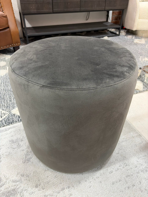 OTTOMAN GREY UPHOLSTERY
