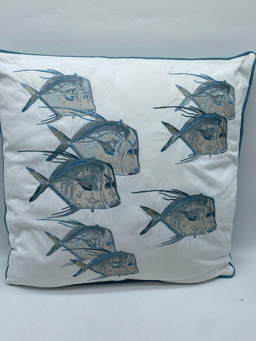 OUTDOOR DECORATIVE PILLOW SUN RESISTANT LOOKDOWN SEAGLASS