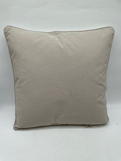 OUTDOOR DECORATIVE PILLOW SUN RESISTANT SEAHORSE AND CORAL