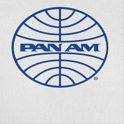 Pan Am Classic Blue Logo in White T-Shirt