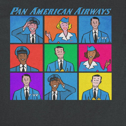 Pan Am Flight Crew Pan American Airways Black T-Shirt