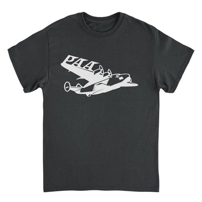 Pan Am PAA Wing White Print Black T-Shirt