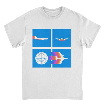 Pan Am Takeoff Silhouette White T-Shirt
