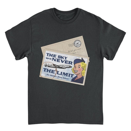 Pan Am the Sky Was Never the Limit Black T-Shirt