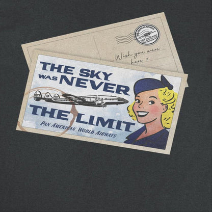 Pan Am the Sky Was Never the Limit Black T-Shirt