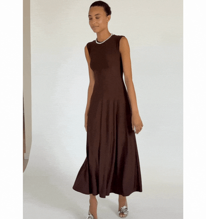 The Mila Dress - Chocolate Jersey