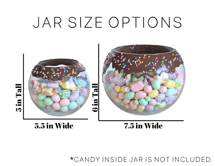 Personalized Chocolate Candy Bowl Jar