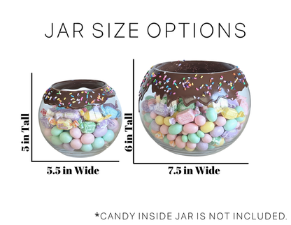 Personalized Chocolate Candy Bowl Jar