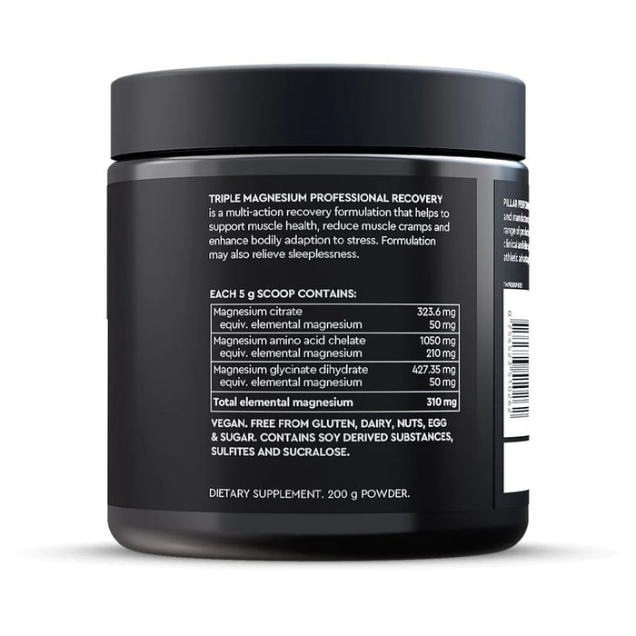 Pillar Performance Triple Magnesium Powder | 200g Tub