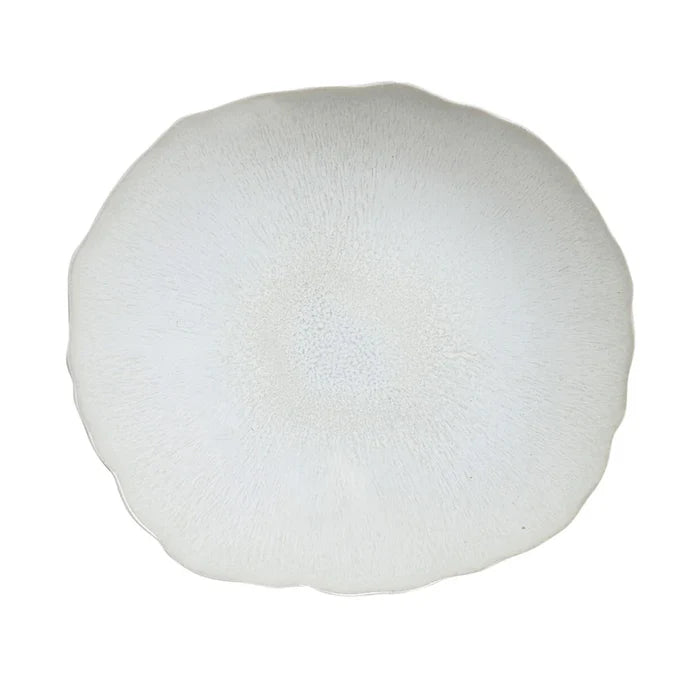 PLUME EXTRA LARGE DINNER PLATE IN PEARL