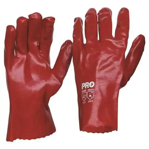 Pro Choice Red Pvc Single Dip - Length 27cm 12 - PVC27 PPE Pro Choice