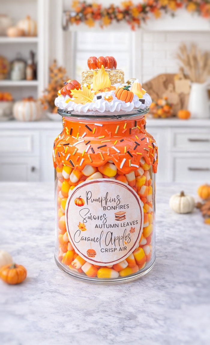 Pumpkin Fall Candy Jar