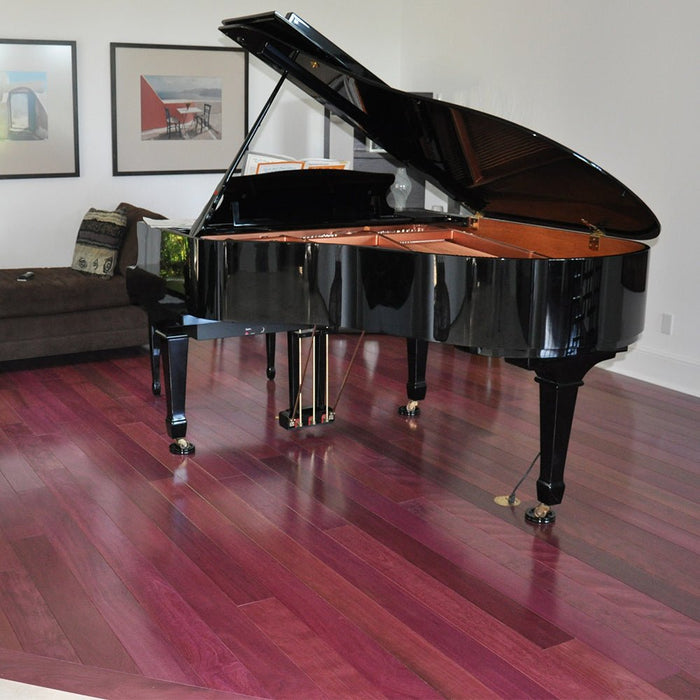 Purpleheart (Amaranthe) Solid Flooring 0.75″ x 5″ Prefinished Satin, $9.97/sqft - Advantage Lumber