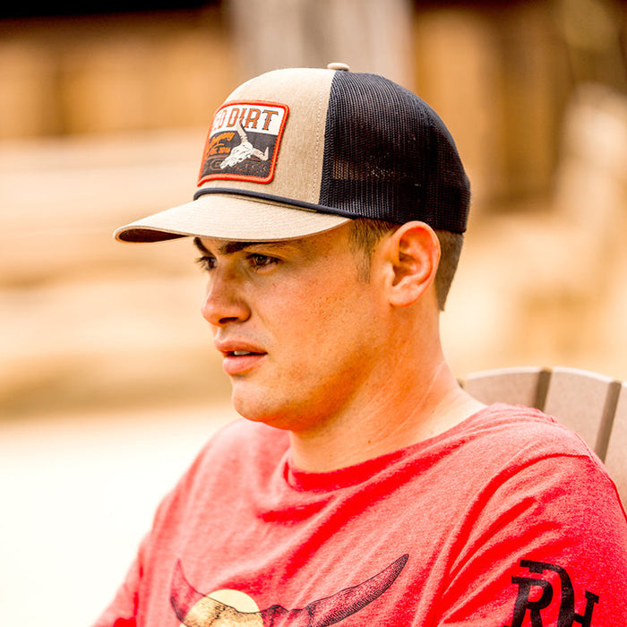 Red Dirt Hat Co. Bones Rope Hat in Khaki and Black