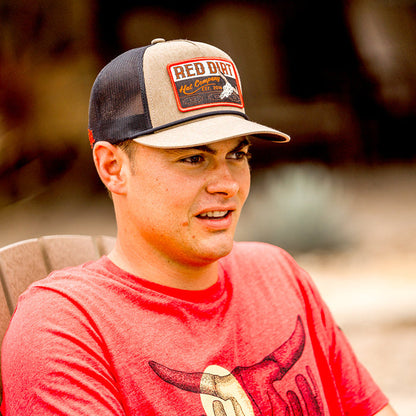 Red Dirt Hat Co. Bones Rope Hat in Khaki and Black