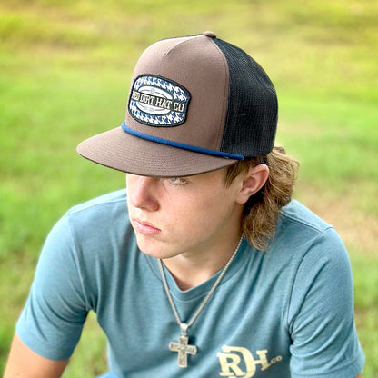 Red Dirt Hat Co. Hound Rope Hat in Brown and Black