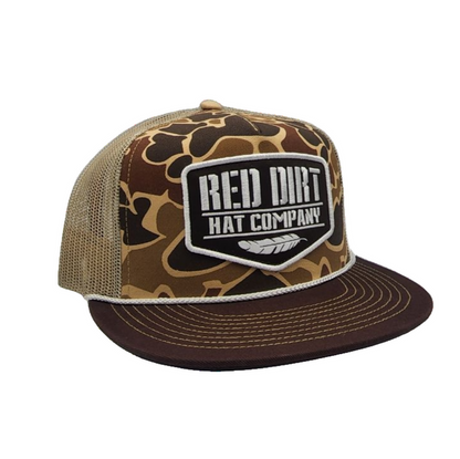Red Dirt Hat Co. Old Skool "Duck" Rope Hat in Duck Camo