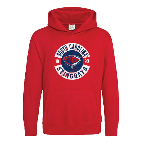 Red Stingrays Roughshot Youth Hoodie