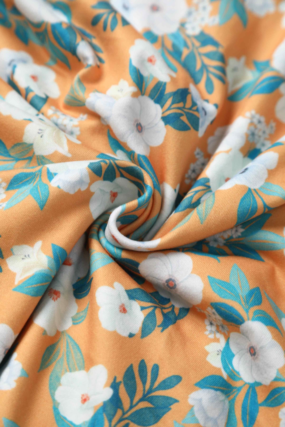 Julia Rosaceae Floral Midi Dress In Yellow