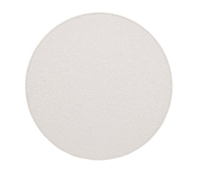 ROUND WHITE PEBBLE PLACEMAT