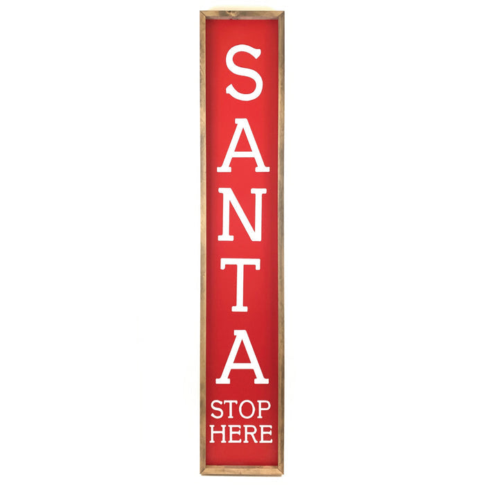 Santa Stop Here <br>Porch Board