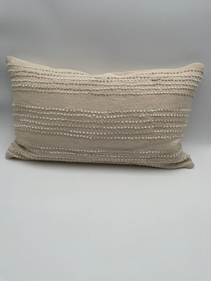 SERENA & LILY LUMBAR PILLOW BEIGE