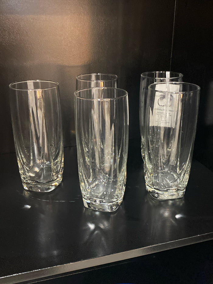 SET OF 4 DOUBLE ROCKS GLASSES