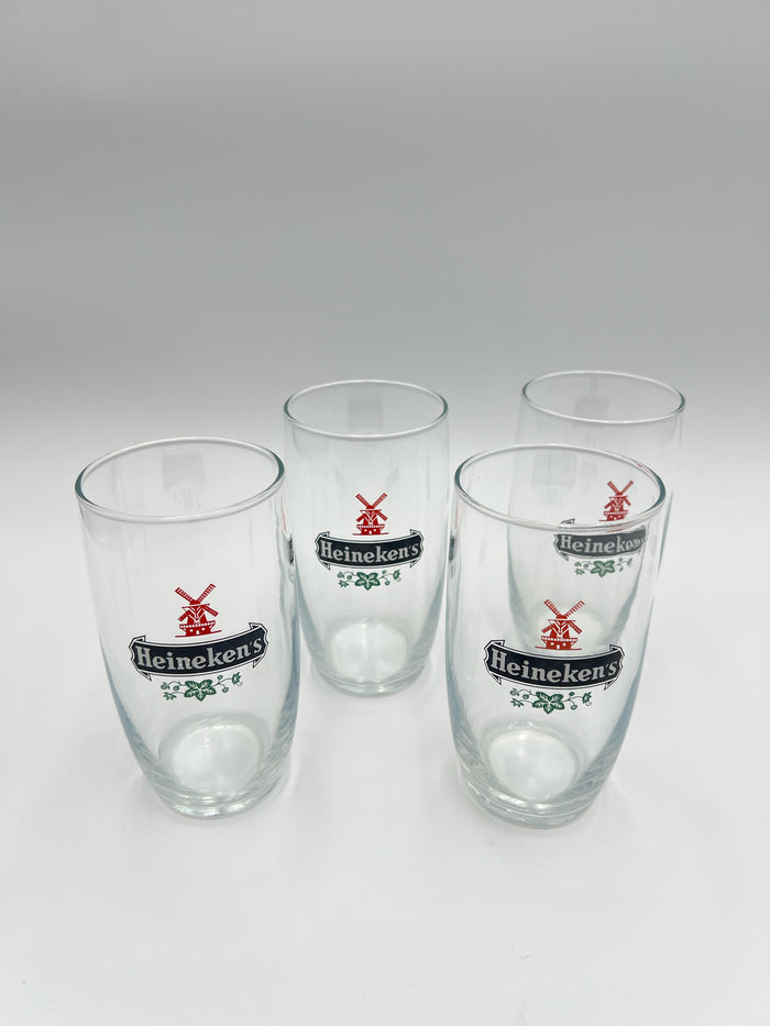 SET OF 4 HEINEKEN GLASSES