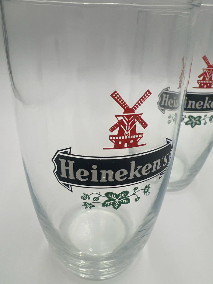 SET OF 4 HEINEKEN GLASSES