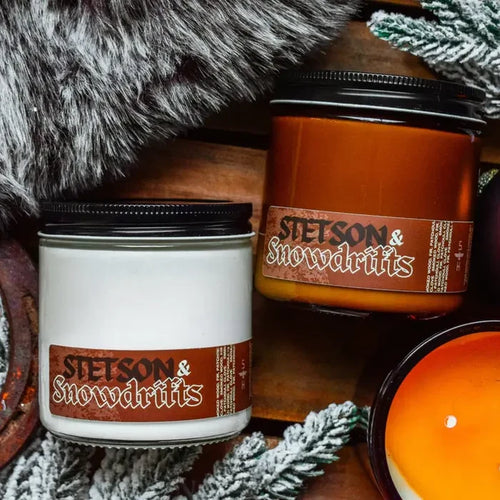 Seventh House "Stetson & Snowdrifts" Holiday Candle