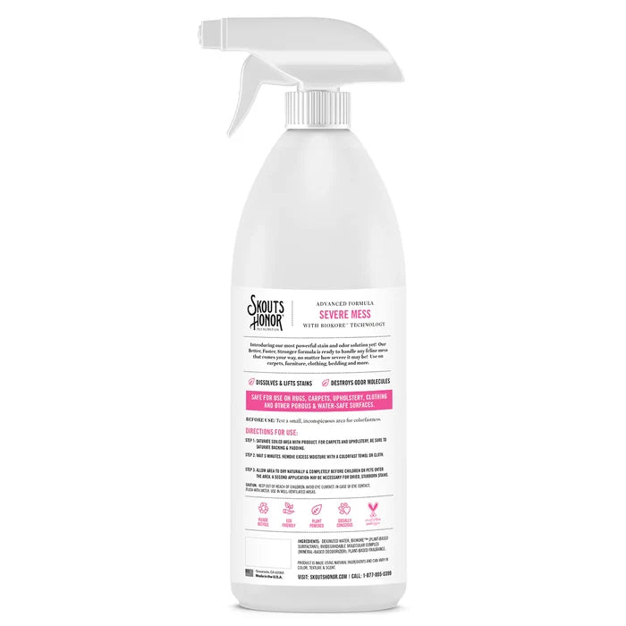 Skout's Honor Stain & Odor Severe Mess Advanced Formula Cat 35oz - Paw Naturals