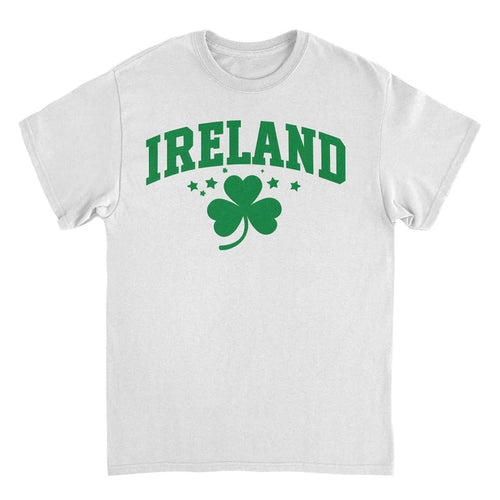 St. Patricks Day Ireland Clover Text T-Shirt