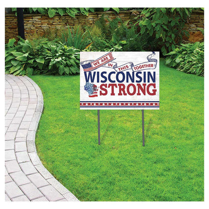 State Strong Lawn Sign Wisconsin