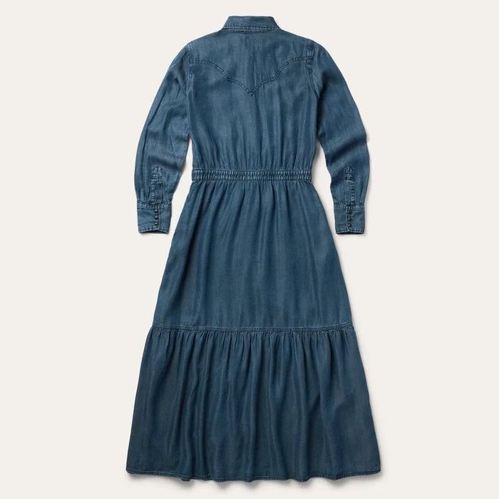 Stetson Women's L/S Western Denim Maxi Dress