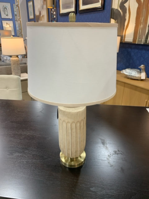TABLE LAMP CHOCTOW CREAM RESIN & STEEL