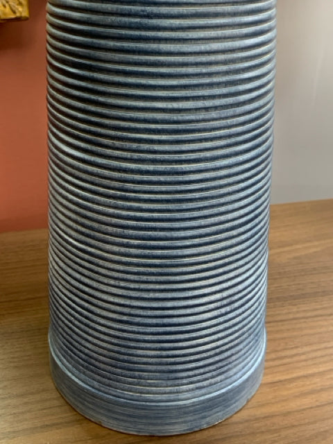TABLE LAMP DENIM WASHED RIBBED 31"H