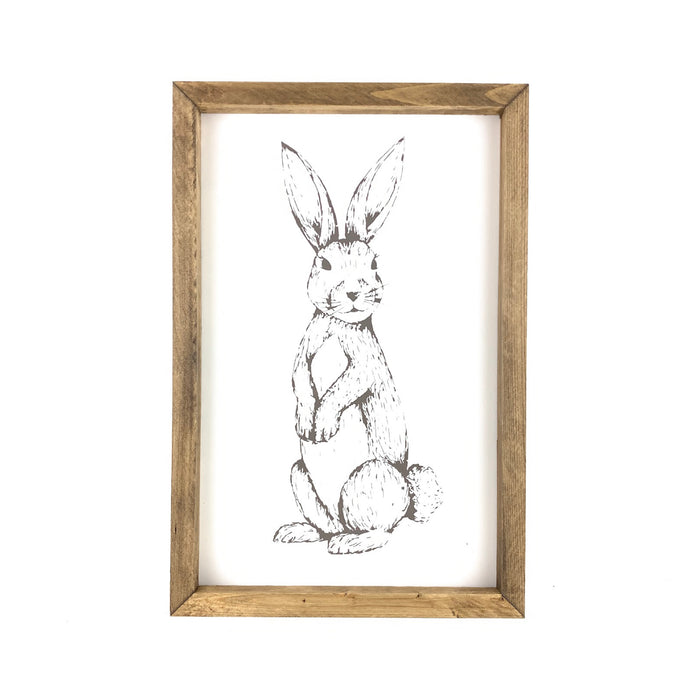 Tall Bunny Framed Art