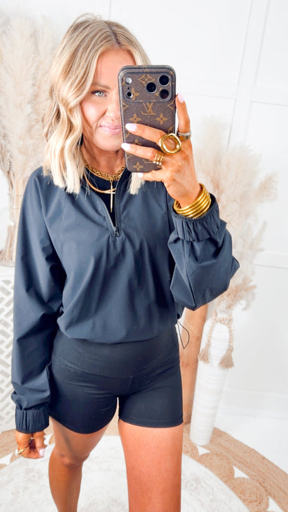 The Active Ease Pullover-Black