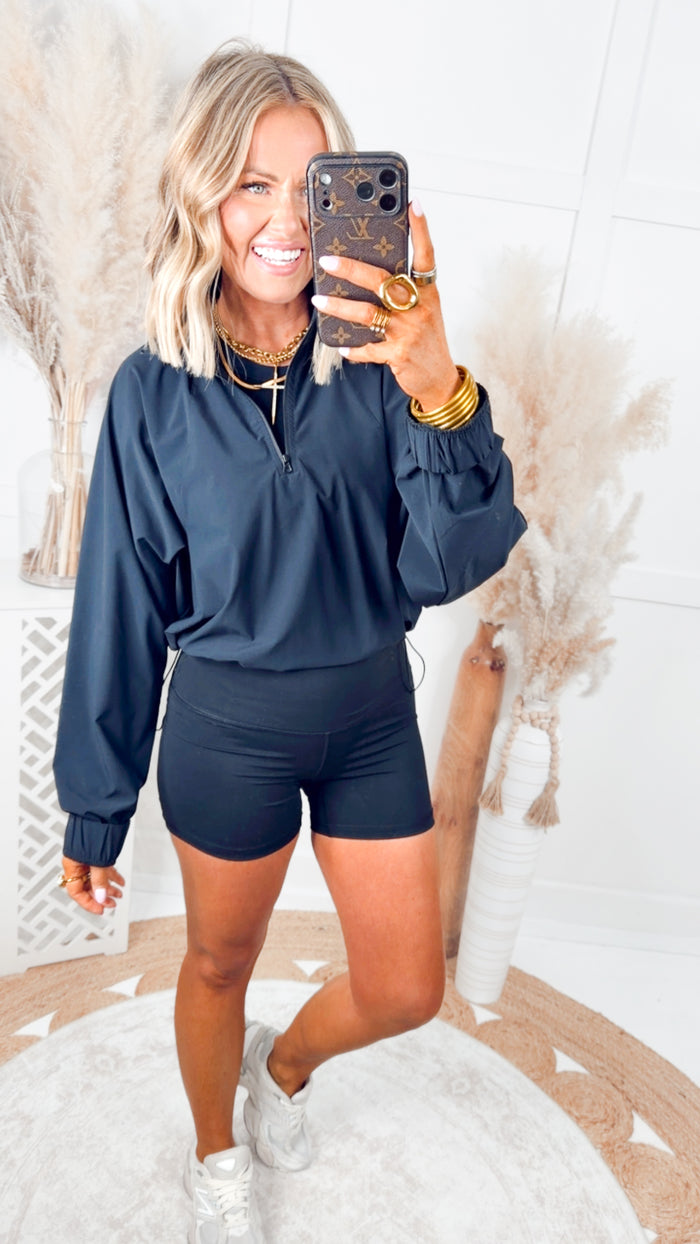 The Active Ease Pullover-Black