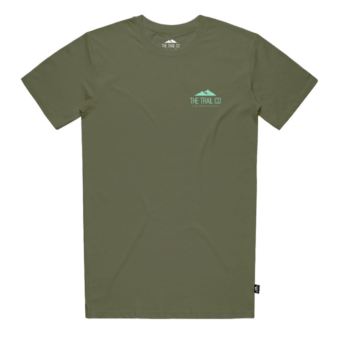 The Trail Co. Casual Tee | Green Path | Unisex