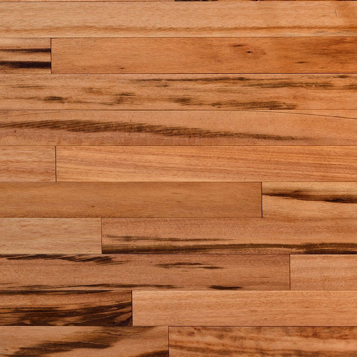 Tigerwood (Goncalo Alves, Muiracatiara, Brazilian Koa) Solid Flooring 0.75″ x 2.25″ Prefinished Satin, $5.18/sqft - Advantage Lumber
