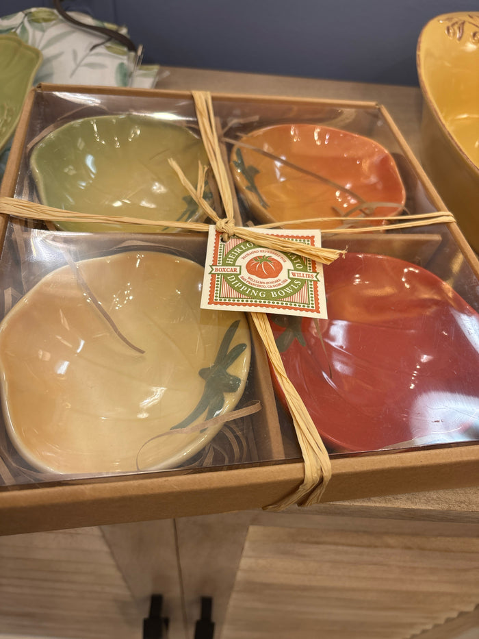 TOMATO MOTIF DIP BOWL S/4