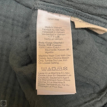 Top Long Sleeve By Madewell In Green, Size: Xs