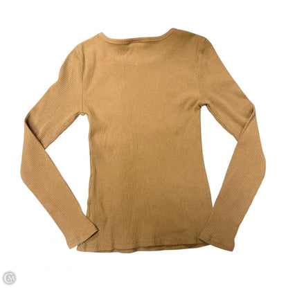 Top Long Sleeve By Old Navy In Tan, Size: Xs